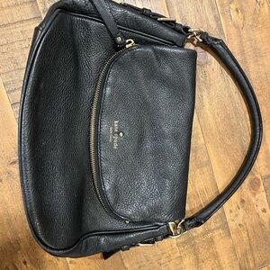 Kate Spade Black Pebbled Leather Shoulder Bag - Excellent Condition Like New